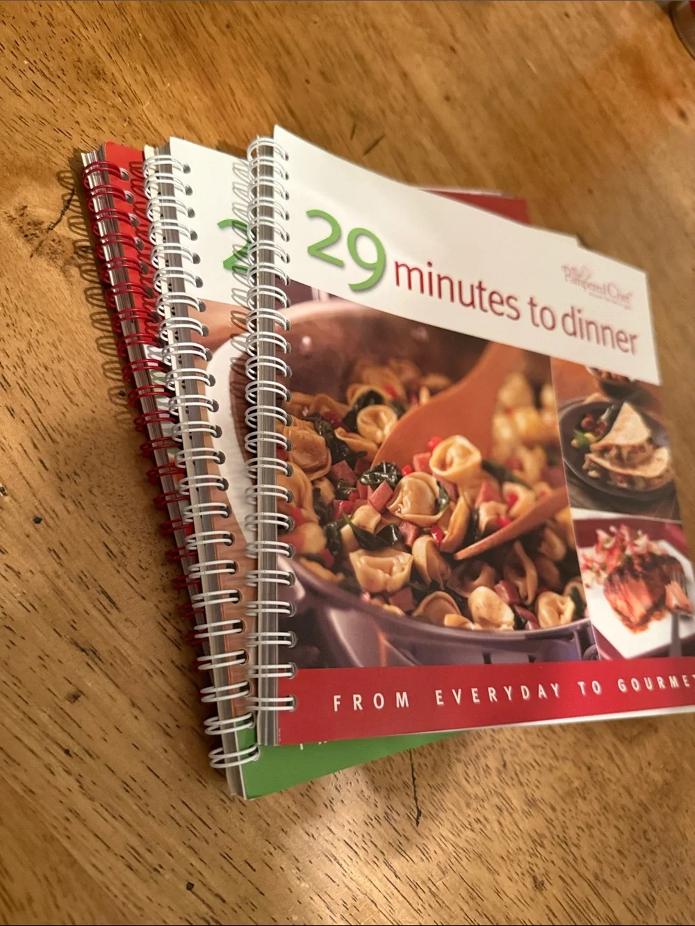 3- Pampered Chef Cookbook Set -  29 Minutes to Dinner vol 1&2 All the best